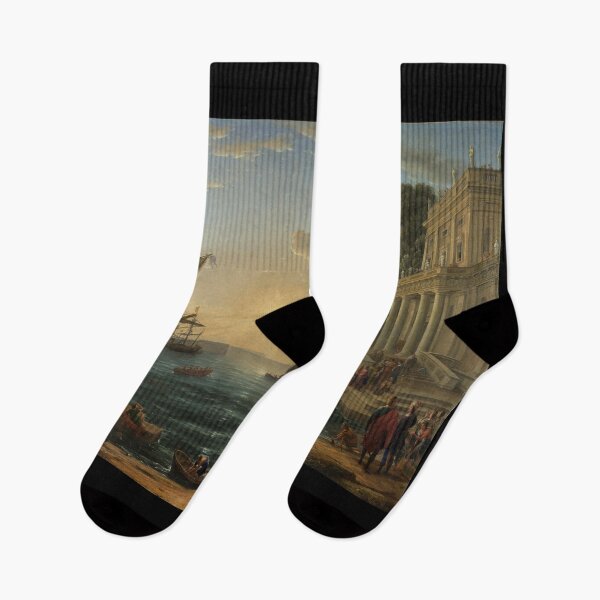Item preview, The Embarkation of the Queen of Sheba (Claude Lorrain) designed and sold by ArtHistorical.