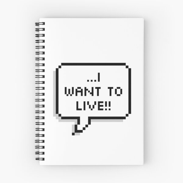 Item preview, ...i want to live!! pixel speech bubble designed and sold by BashPIXIE.