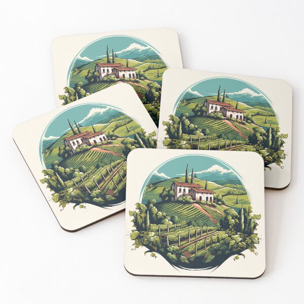 Item preview, Sunny Elegance: Italian Vineyard Villa Concept Art designed and sold by PaintbrushPlace.