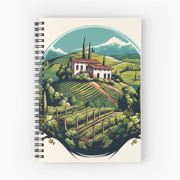 Item preview, Sunny Elegance: Italian Vineyard Villa Concept Art designed and sold by PaintbrushPlace.