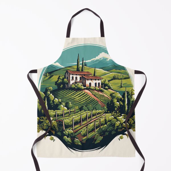 Item preview, Sunny Elegance: Italian Vineyard Villa Concept Art designed and sold by PaintbrushPlace.