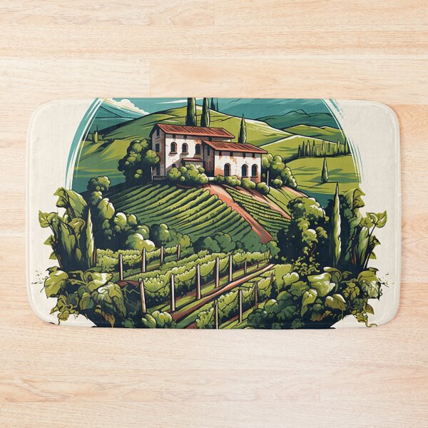 Item preview, Sunny Elegance: Italian Vineyard Villa Concept Art designed and sold by PaintbrushPlace.