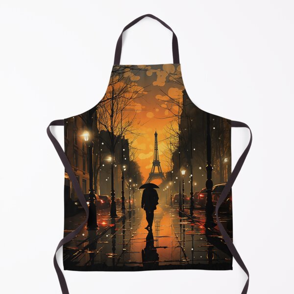 Item preview, Enchanting Paris: Art Deco Illustration of Rainy Evening Street designed and sold by PaintbrushPlace.