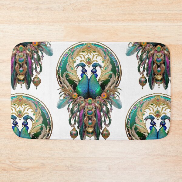 Item preview, Decorative Feathers Vintage Art Beautiful Peacocks Mucha Art designed and sold by artelligens.
