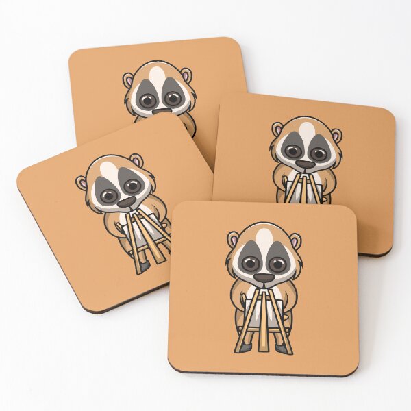 Item preview, cute slow loris painting cartoon illustration designed and sold by cubbone.