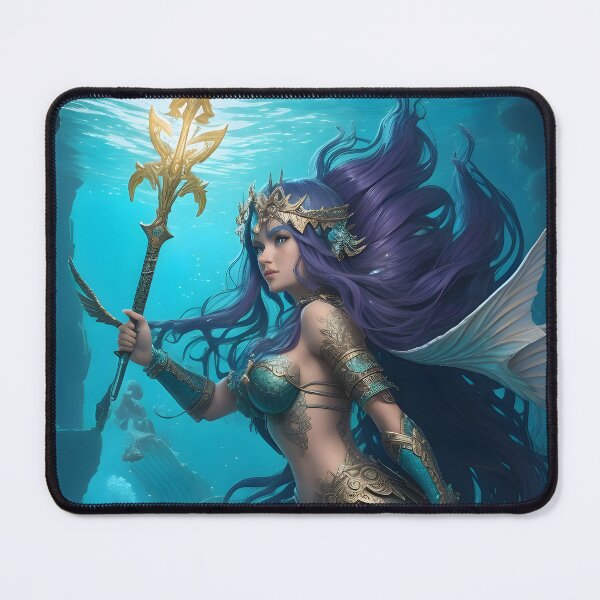 Item preview, The brave mermaid warrior designed and sold by PatDoArt.
