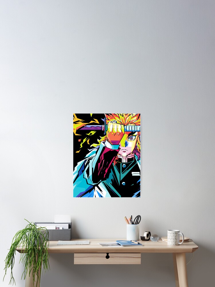 Rengoku Kyojuro Poster for Sale by Fhatershop