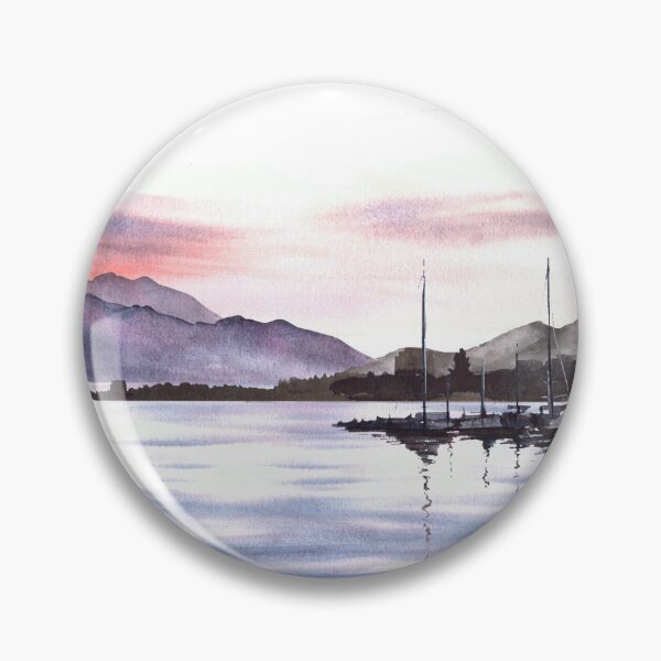 Item preview, Watercolor Adriatic seascape illustration Hand drawn designed and sold by BartolArt.