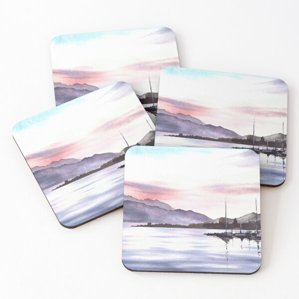 Item preview, Watercolor Adriatic seascape illustration Hand drawn designed and sold by BartolArt.