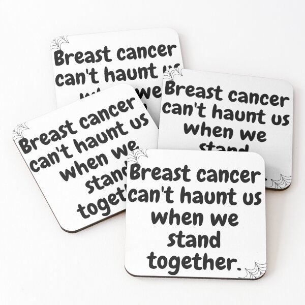 Item preview,  Halloween qoutes | Breast cancer can't haunt us when we stand together. designed and sold by ArtsyElegance4U ⭐⭐⭐⭐⭐.