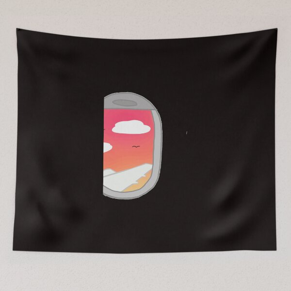 Item preview, Airplane Window Sunset Sticker designed and sold by DeetyaDriski.
