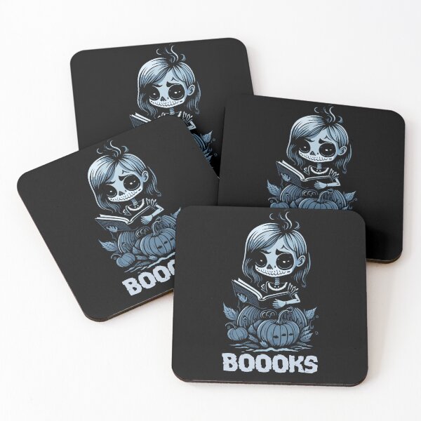 Item preview, Boooks Skeleton Girl Reading a Book Halloween Ghost Girl designed and sold by Peculiarts.