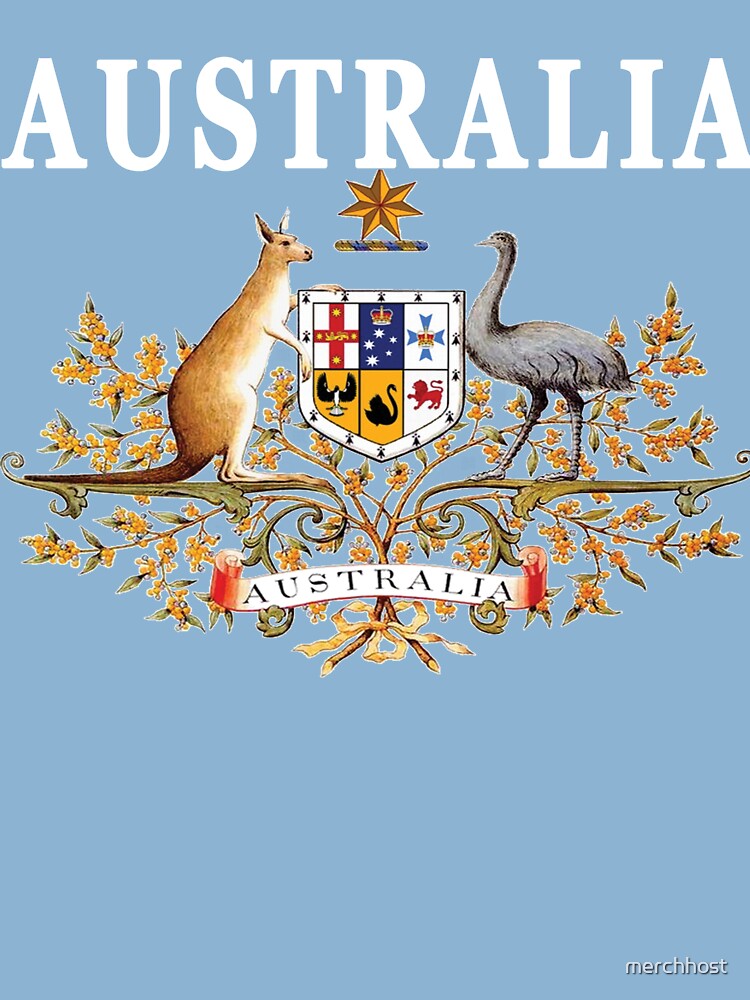 Thumbnail 2 of 2, Kids T-Shirt, Australia National Fan Deluxe Emblem designed and sold by merchhost.