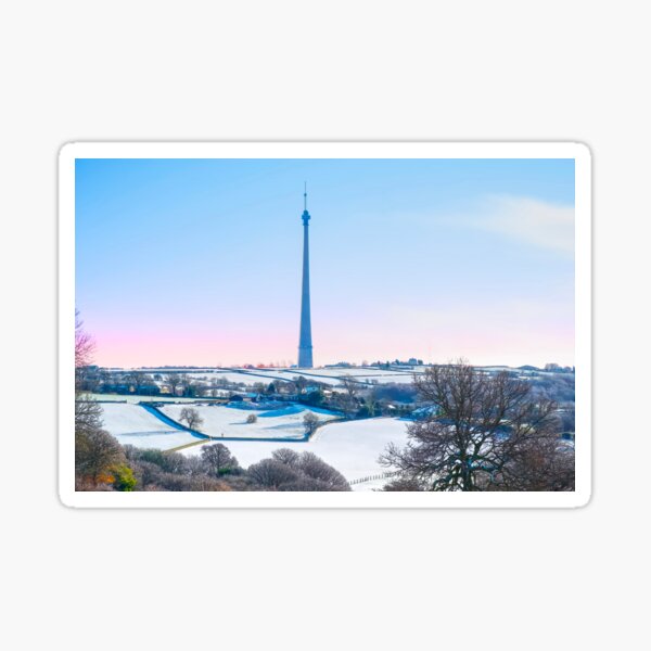 Artikel-Vorschau von Emley Moor Mast Winter, designt und verkauft von Alisonchambers2.