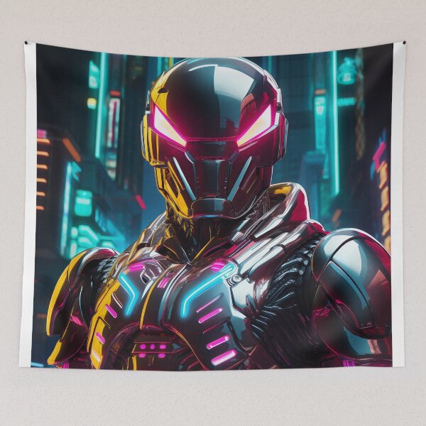 Item preview, Man in neon cybergoth armor designed and sold by Art91design.