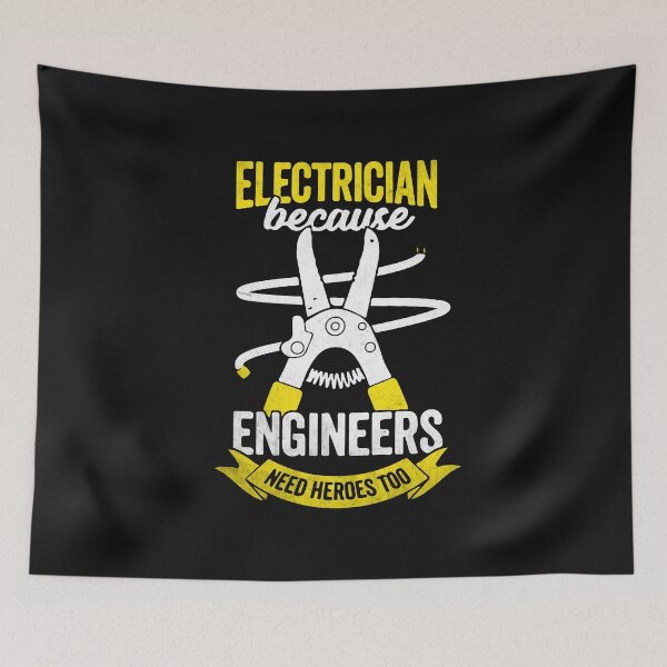 Item preview, Electrician Because Engineers Need Heroes Too / Electricity  designed and sold by Tee Hub.
