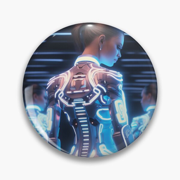 Item preview, Woman in neon cybergoth armor designed and sold by Art91design.