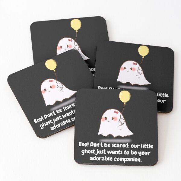 Item preview, Boo! Don't be scared; our little ghost just wants to be your adorable companion. designed and sold by Nokart.