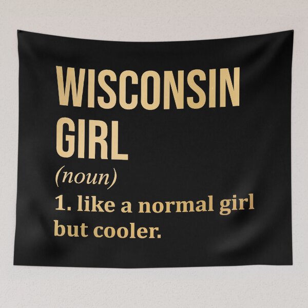 Item preview, Wisconsin Girl Definition Wisconsin in Gold designed and sold by XCIV.