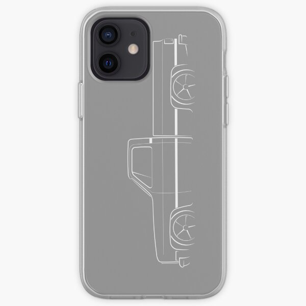 1987 C-10 Silverado - profile stencil, white iPhone Soft Case