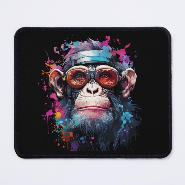 Item preview, Colorful chimpanzee face designed and sold by HarriPaloma.