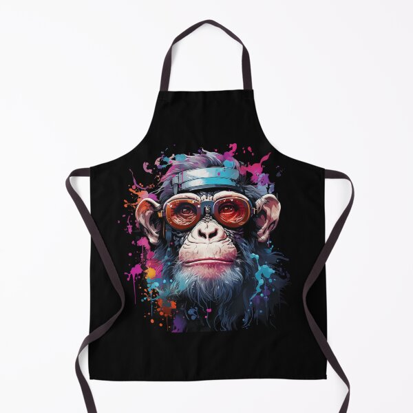 Item preview, Colorful chimpanzee face designed and sold by HarriPaloma.