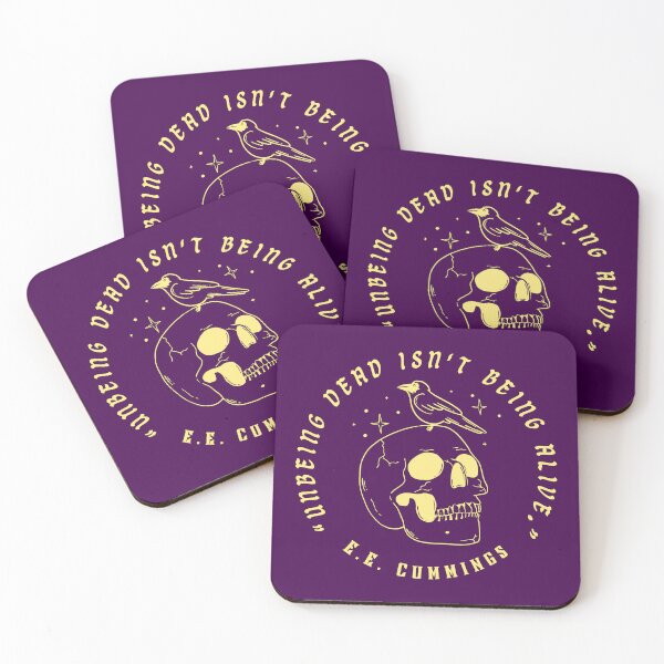 Item preview, E. E. Cummings: Unbeing dead isn't being alive.  designed and sold by artbleed.