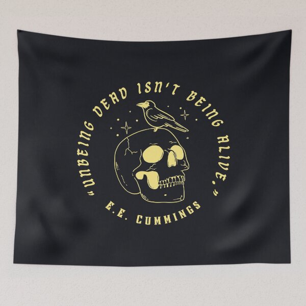 Item preview, E. E. Cummings: Unbeing dead isn't being alive.  designed and sold by artbleed.