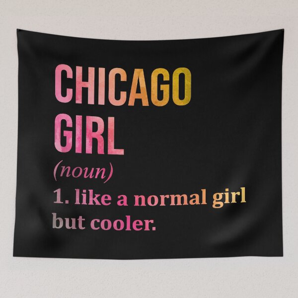 Item preview, Chicago Girl Definition Chicago in Watercolor designed and sold by XCIV.