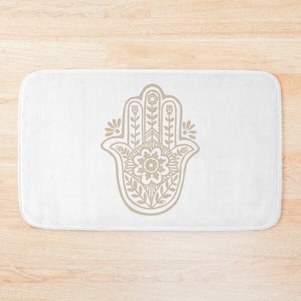 Artikelvorschau, Hamsa Flora Linocut - Snow + Dove entworfen und verkauft von Irene Estelle.