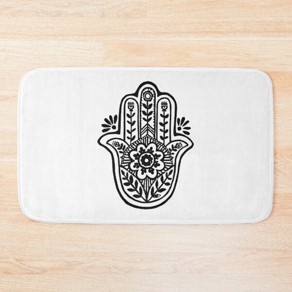 Artikelvorschau, Hamsa Flora Linocut - Snow + Coal entworfen und verkauft von Irene Estelle.