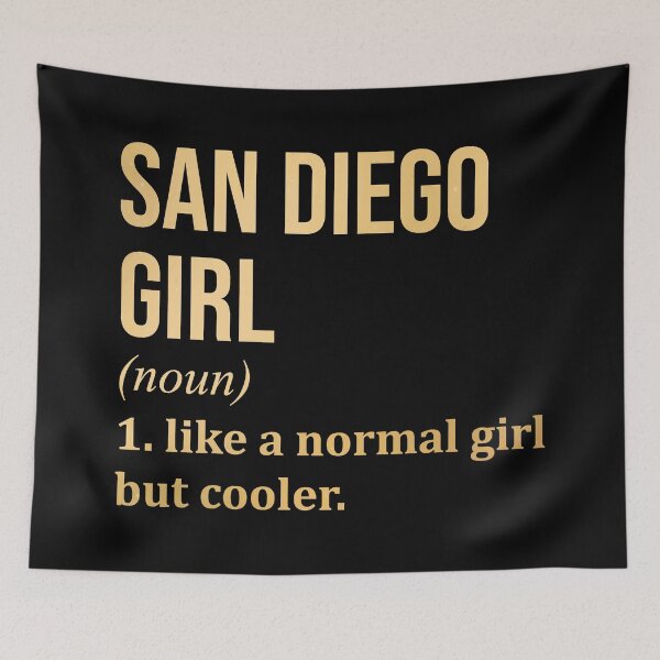 Item preview, San Diego Girl Definition San Diego in Gold designed and sold by XCIV.