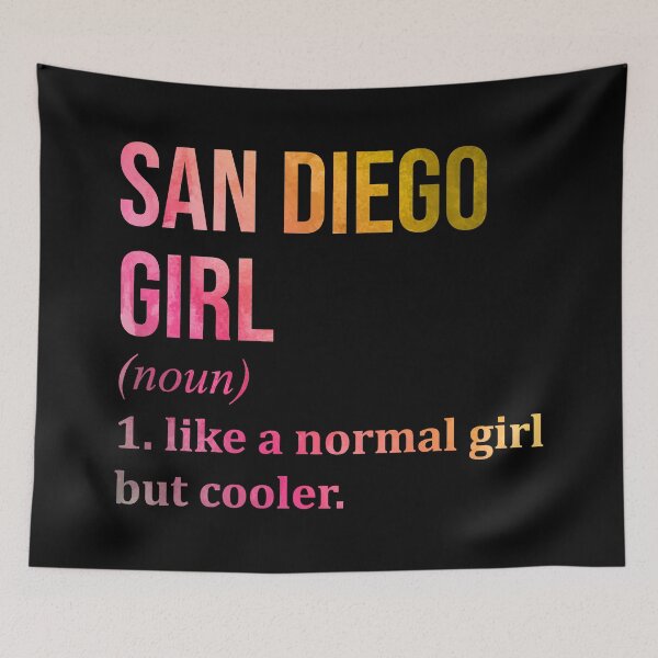 Item preview, San Diego Girl Definition San Diego in Watercolor designed and sold by XCIV.