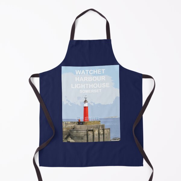 Item preview, Watchet Harbour Lighthouse Somerset.Travel location poster designed and sold by BarbaraGlebska.