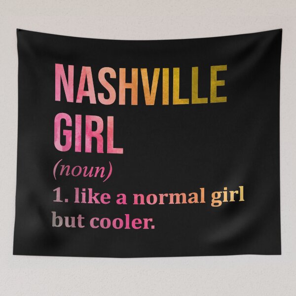 Item preview, Nashville Girl Definition Nashville in Watercolor designed and sold by XCIV.