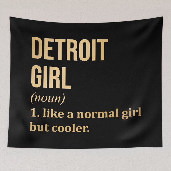 Item preview, Detroit Girl Definition Detroit in Gold designed and sold by XCIV.