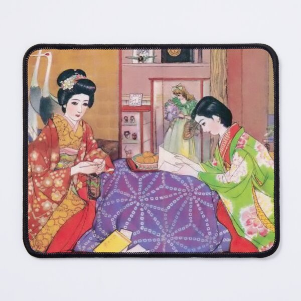 Item preview, Vintage Japanese Girl Art: kimono girl Retro Illustration by Sudo Shigeru designed and sold by JapaneseClub.