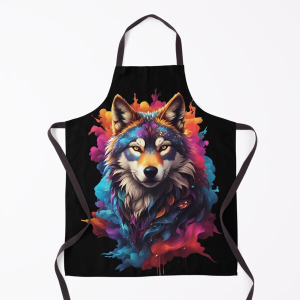 Item preview, Colorful Wolf Face designed and sold by Win Hardy.