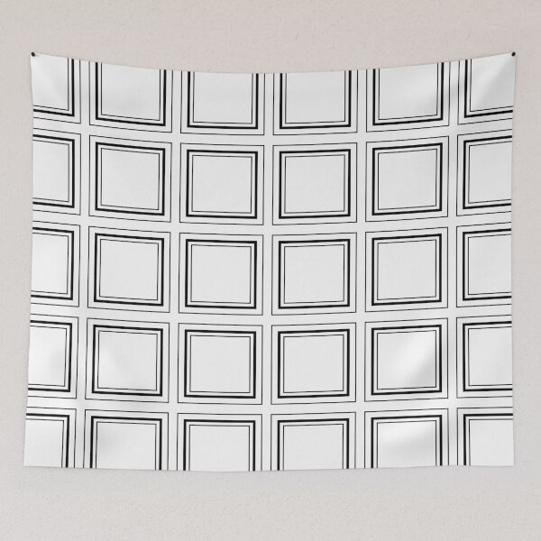 Item preview, Black and White Classic Square Pattern designed and sold by Nisha Prabhu.