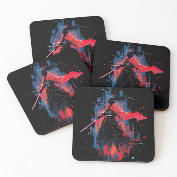 Item preview, Samurai Cyberpunk v1.0: Japanese Folklore Meets Letterpress Style designed and sold by 999Memento.
