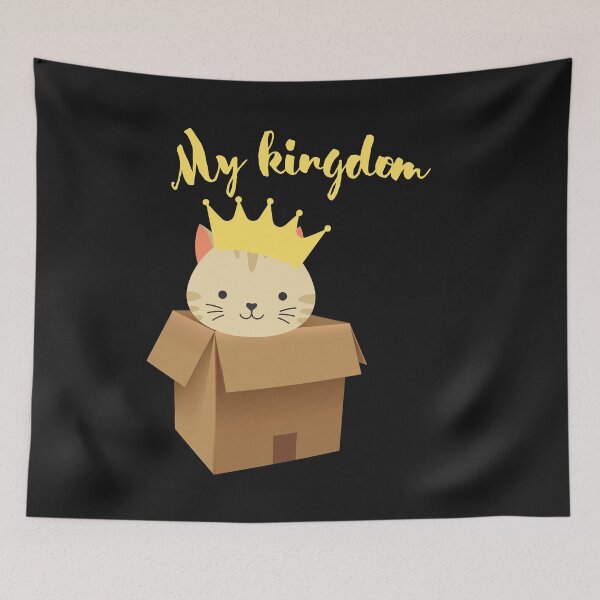 Item preview, Your cat and his kingdom. Funny art. designed and sold by CatLoverZZZZ.