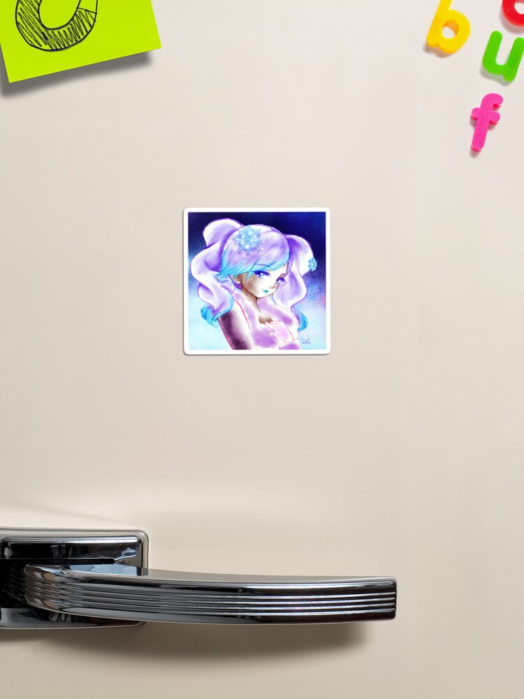 Cute Kawaii Crystal Snow Shopkins Shoppies Doll Shoujo Anime Fan Art Magnet