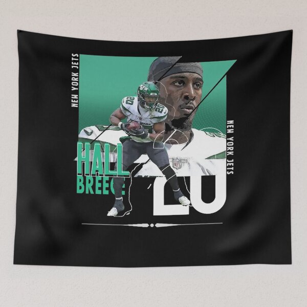 Item preview, Breece sport Hall football Paper  Jets 4 designed and sold by ForbesMode.