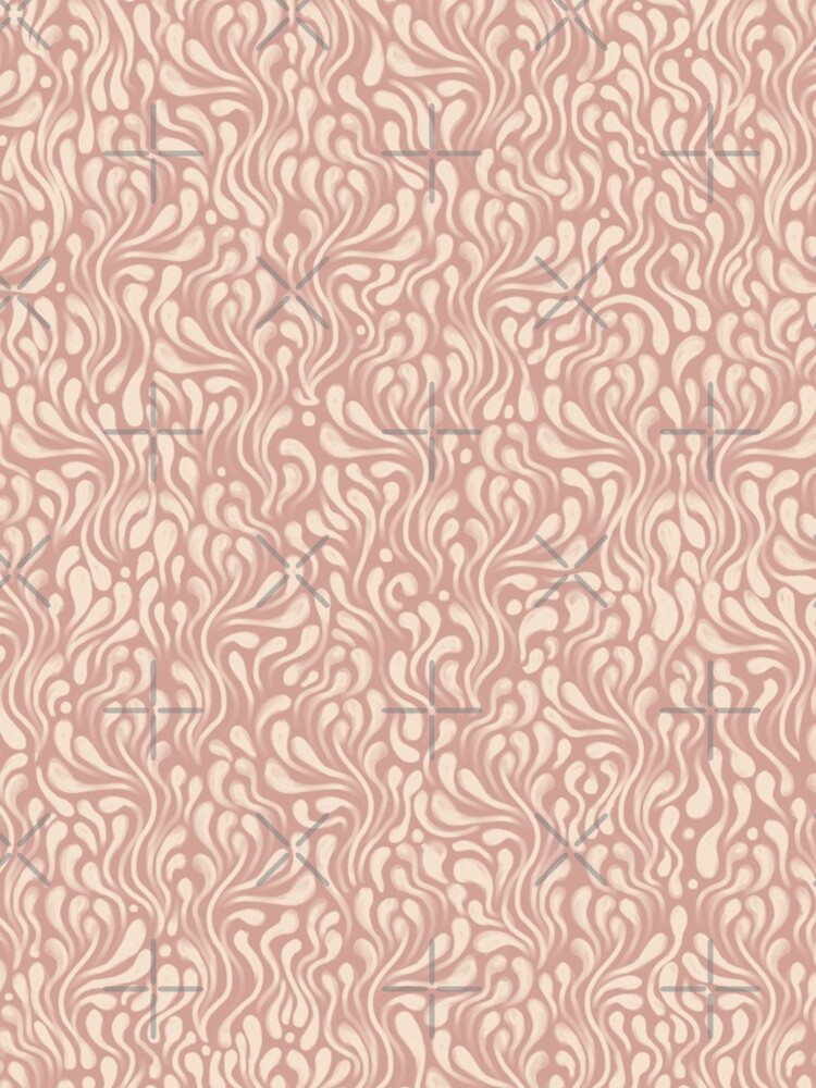 Pink & Cream Wavy Pattern by nykiway