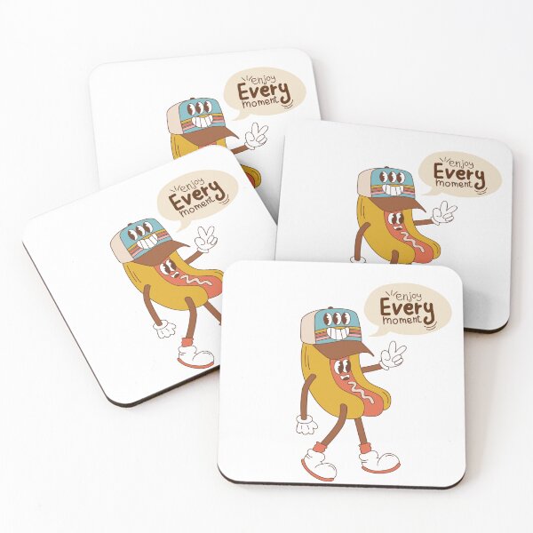 Item preview, Cute Hotdog  Enjoy Every Moment  designed and sold by Cauteteesnyc.