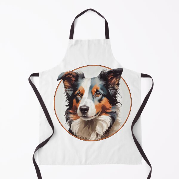 Artikelvorschau, Border-Collie-Illustration im Vektorstil entworfen und verkauft von NordicBadger.