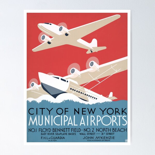 Item preview, Vintage Aviation Poster, 1930s designed and sold by Vintage Wall Art.