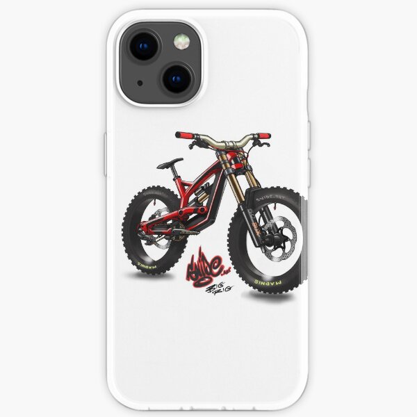 comic style mtb bike. Snide art iPhone Soft Case