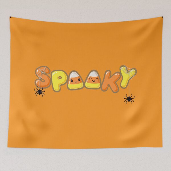 Item preview, Spooky Sweet Candy Corn Bubble Letters designed and sold by ElephantShoe.