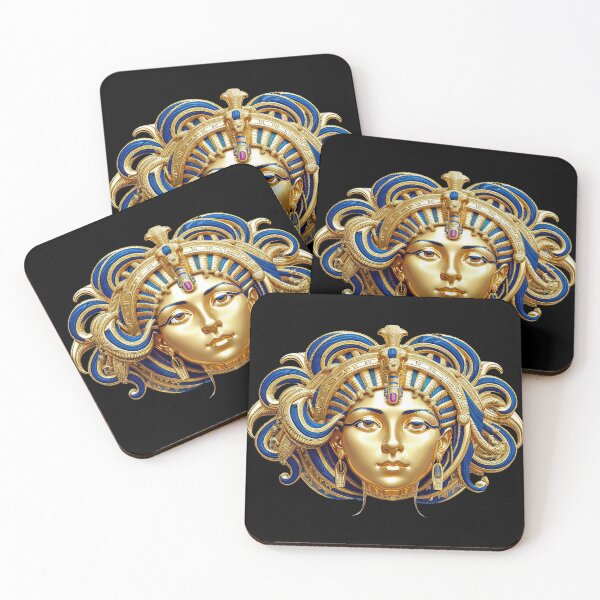 Item preview, Egyptian Queen Golden Decorative Vintage look  designed and sold by artelligens.